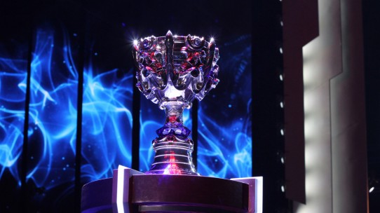 The 2013 League of Legends World Championship Finals Trophy